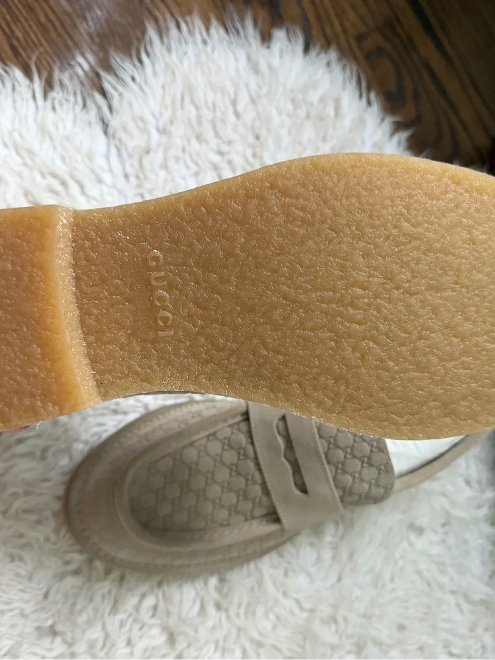 Gucci Web GG Suede Loafers